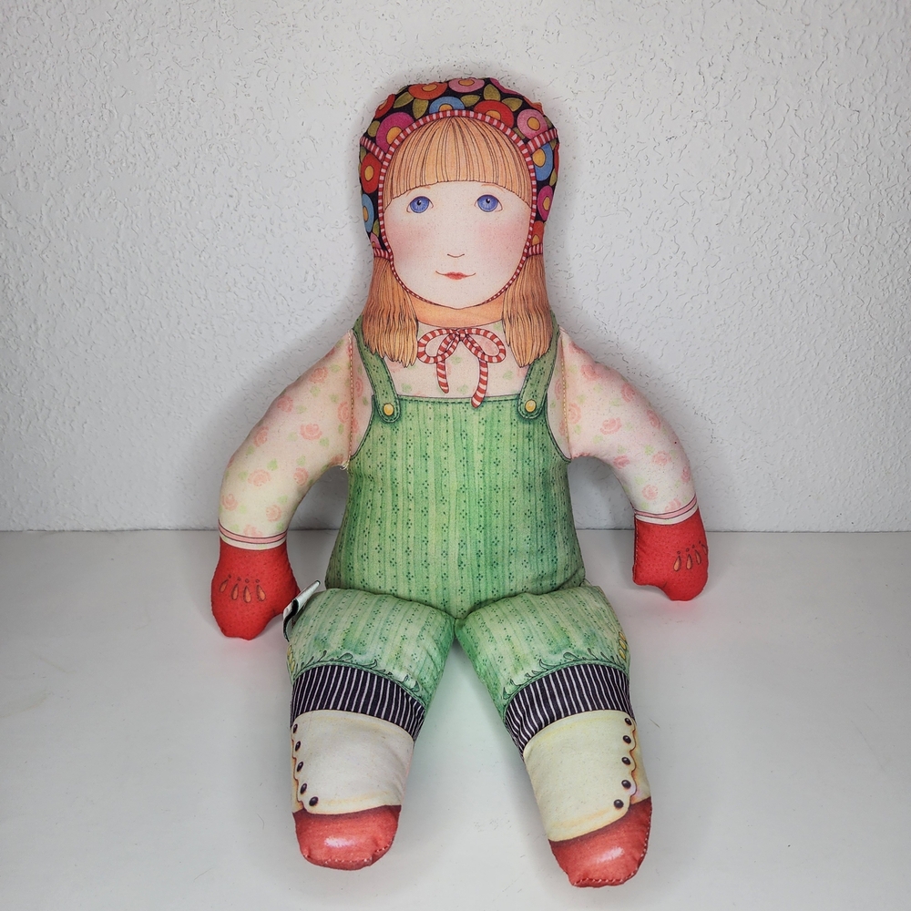 Vintage Mary Engelbreit +‎ Hallmark Plush Cloth Doll Ellen 1992 Americana